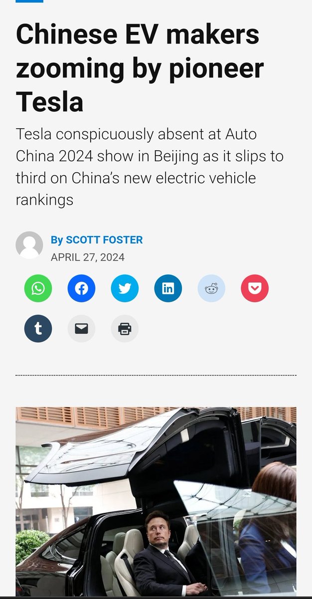 Ouch.. ! Tesla started the EV evolution.. whereas the Communist Party of China is the catalyst that revolutionized the Auto industry in China!!!