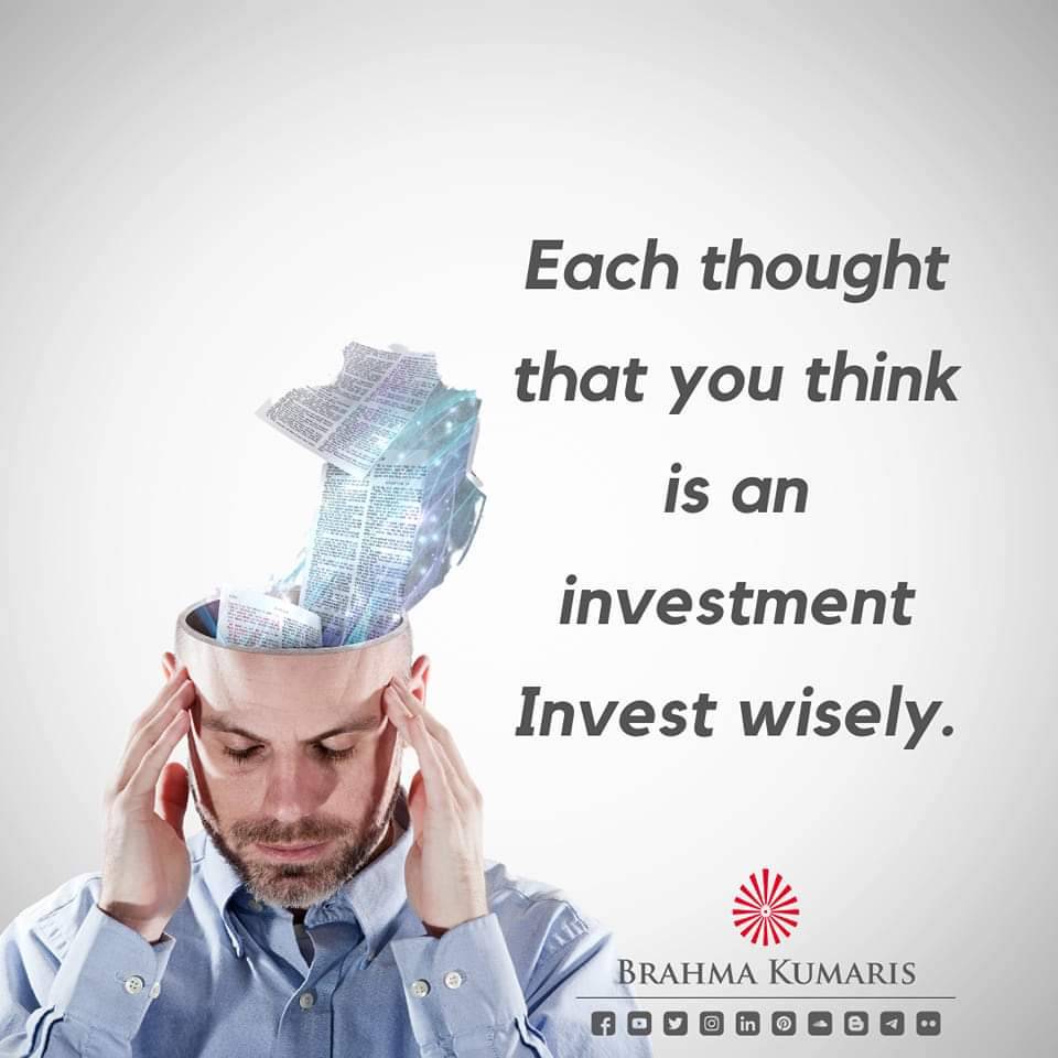 🪄Our thoughts are a form of subtle currency that we use to purchase life events. 🪷Where to spend this energy and how much to spend, is a life time art that comes from awareness and wisdom. 🧘🏻‍♂️The more wise we become, the less we think ! #brahmakumaris