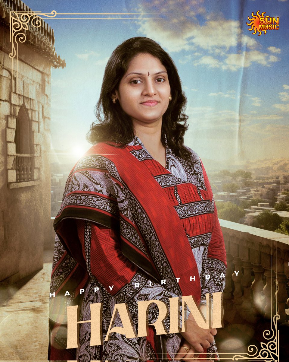 Happy Birthday to the voice that paints our world with melodies #SunMusic #HitSongs #Kollywood #Tamil #Songs #Music #NonStopHit #Harini #HappyBirthdayHarini #HBDHarini