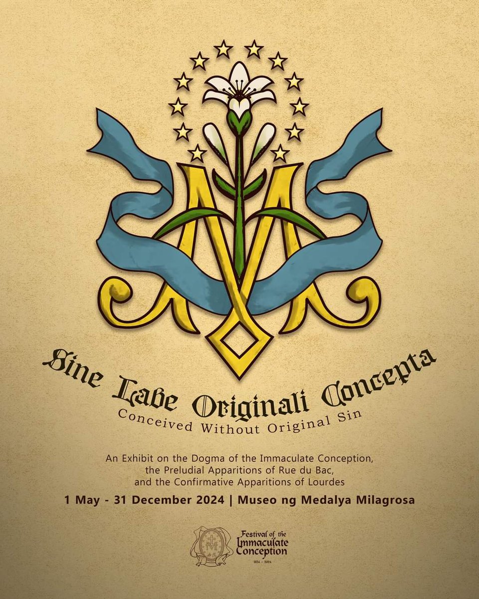 Happening this May 1 to December 31 2024 an 8-month exhibit on the Dogma of the Immaculate Conception, the Preludial Apparition of Ru du Bac & the Confirmative Apparition of Lourdes. 📍Museo ng Medalya Milagrosa, San Marcelino St., Ermita, Manila (beside the Adamson Church) #BVM