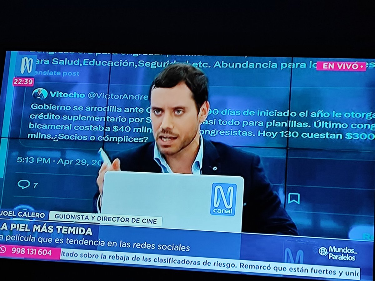 Este seudo periodista cree que difamar es libertad de opinión.