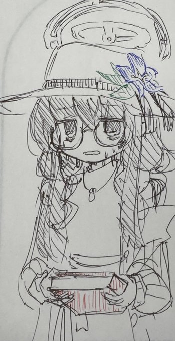 iPadわすれたのできょうのおひるやすみのラクガキはおやすみして
みずぎウイ(没)のらくがきをしましたのだ 