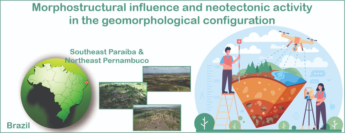 🌍 Our latest research explores the geomorphological impacts of lithological structures and tectonic activities in Southeast Paraíba and Northeast Pernambuco, Brazil. 🇧🇷

📖 Dive deeper into our findings here: doi.org/10.1016/j.heli…

#Geomorphology #Geology #Research #Brazil