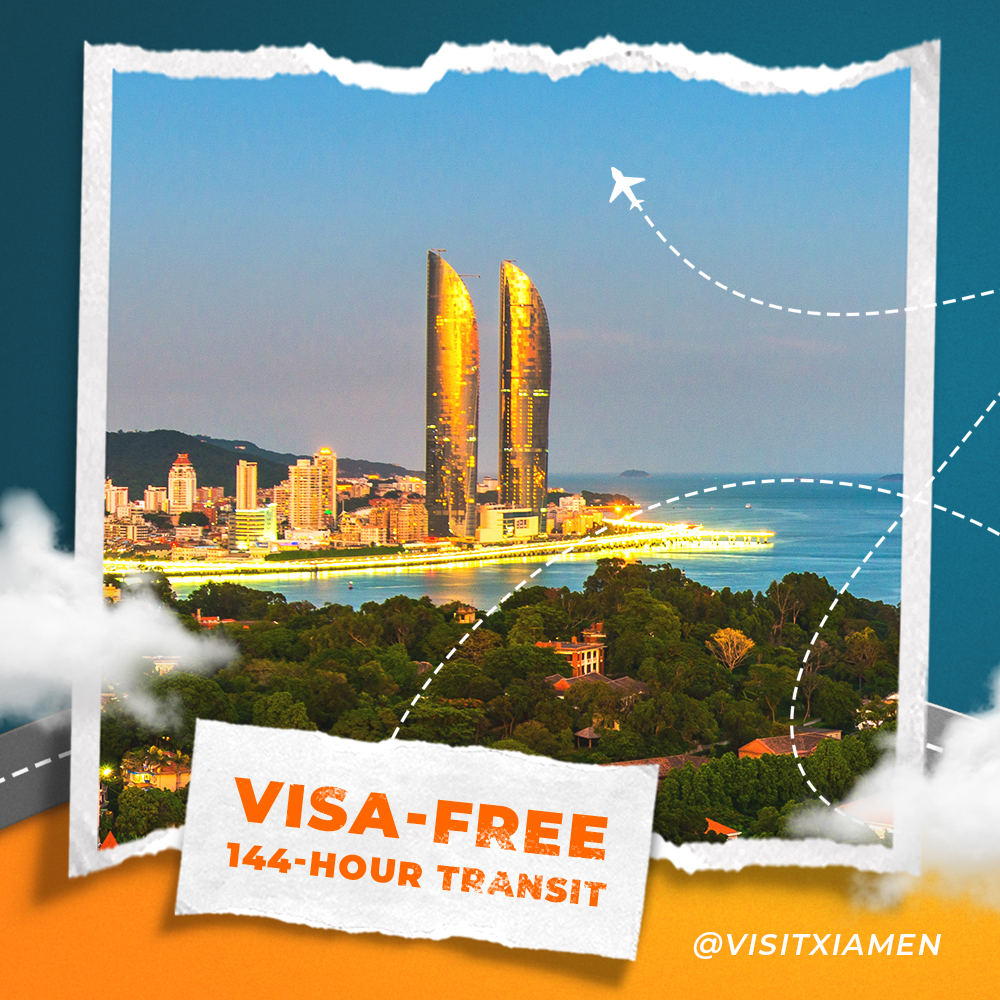 If you plan to #VisitXiamen, the 144-hour visa-free transit policy is a great chance to make a quick stopover here on your way to another country. Check the link to learn more detailed information: en.nia.gov.cn/n162/n232/c117…