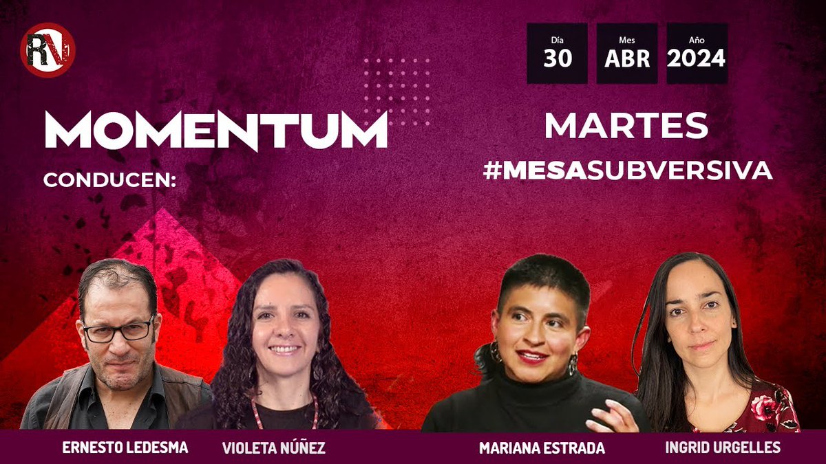 MOMENTUM 30 / ABRIL / 2024 dlvr.it/T6BtB5 vía @RompevientoTV