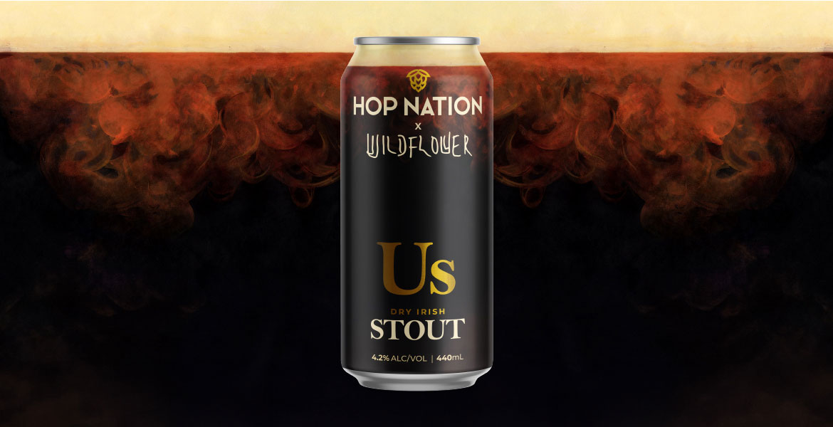 Hop Nation and Wildflower have long been close mates and they've come together to brew a beer reflective of themselves called Us. It's also a homage to the world's most famous Irish stout and how it might have tasted if you rewound the clock a century. craftypint.com/beer/10616/hop…