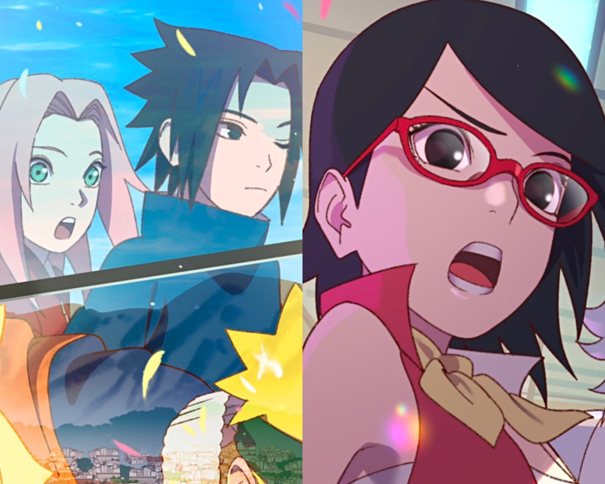 Sasusaku and Sarada together in new illustration, PERFECT🫶