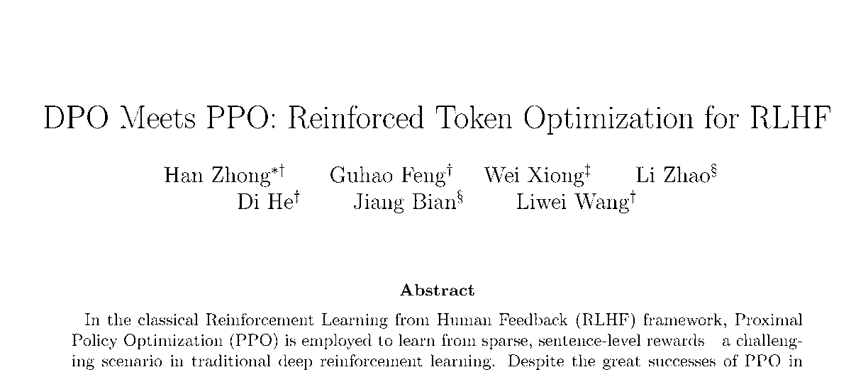 DPO Meets PPO: Reinforced Token Optimization for RLHF
youtu.be/u8Cg07NxELM