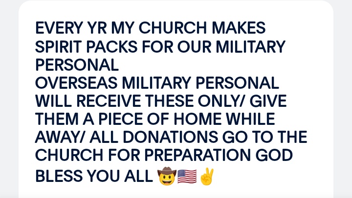 GOOD EVENING Y'ALL VERY HESITANT ON THIS BUT PLEASE READ BELOW, IF YOU MADE A DONATION ON MY MEDICAL POST ,I ASK PLEASE DO NOT DONATE, ONLY IF YOU FEEL COMFORTABLE.. I JUST DIDN'T WANT TO LET MY CHURCH DOWN ON THIS ONE/🤠🇺🇸✌️ GOD BLESS /Y'ALL ARE AWESOME paypal.com/pools/c/9454Ci…