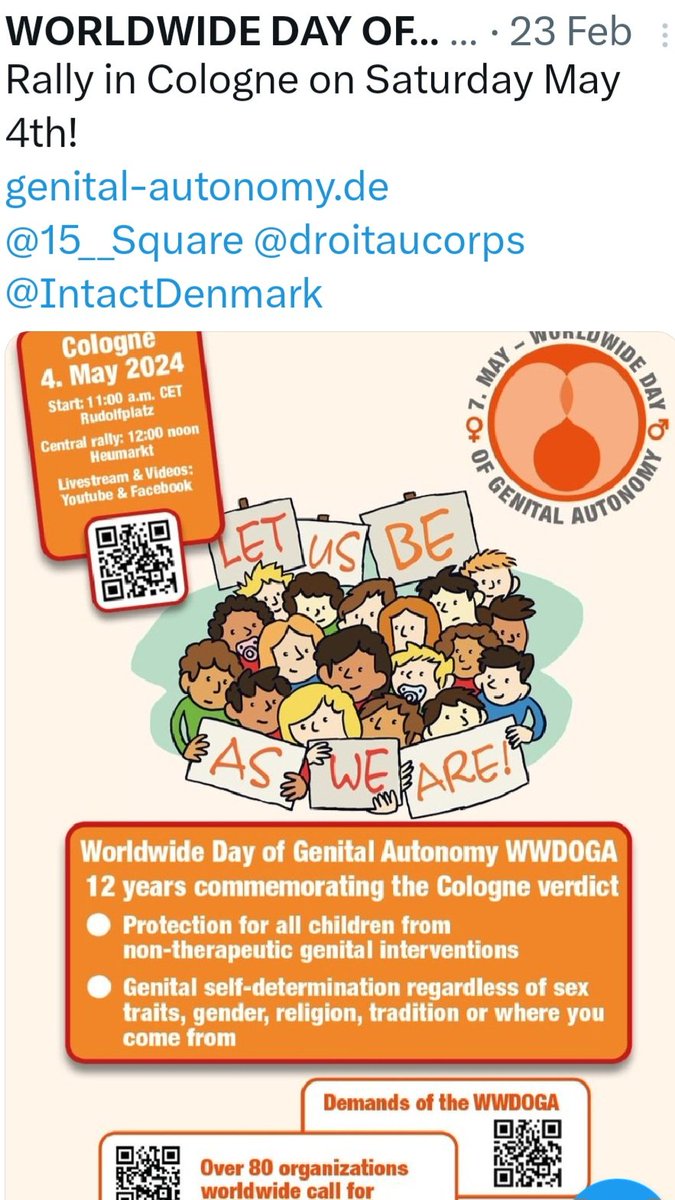 I am looking forward to joining my colleagues live in Cologne, Germany, on 4th May this year for WWDOGA 2024.

It's a long way from Australia to Germany, but I am here to represent @DarbonInstitute.

Together, we will all make a difference.