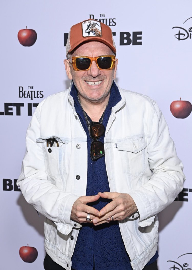 “NEW YORK, NEW YORK - APRIL 29: Elvis Costello attends a special screening and Q & A with director Michael Lindsay-Hogg at AMC Lincoln Square Theater on April 29, 2024 in New York City. (Photo by Dave Kotinsky/Getty Images for Disney)”