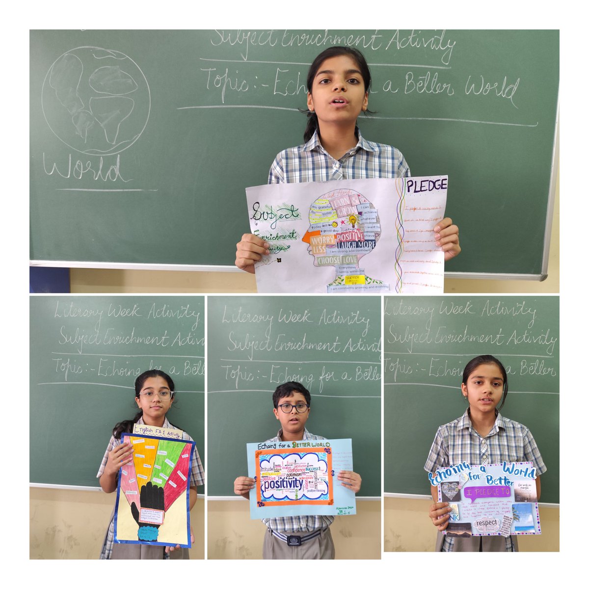 #Ahlconintl Class 8 spreading positivity with 'Echoing for a Better World' activity, creating a vibrant positive word cloud to uplift spirits and affirm #positivity across the universe! #BetterWorld #LiteraryWeekActivity
@ashokkp @y_sanjay @pntduggal @sunandask21 @PreetiChanana1