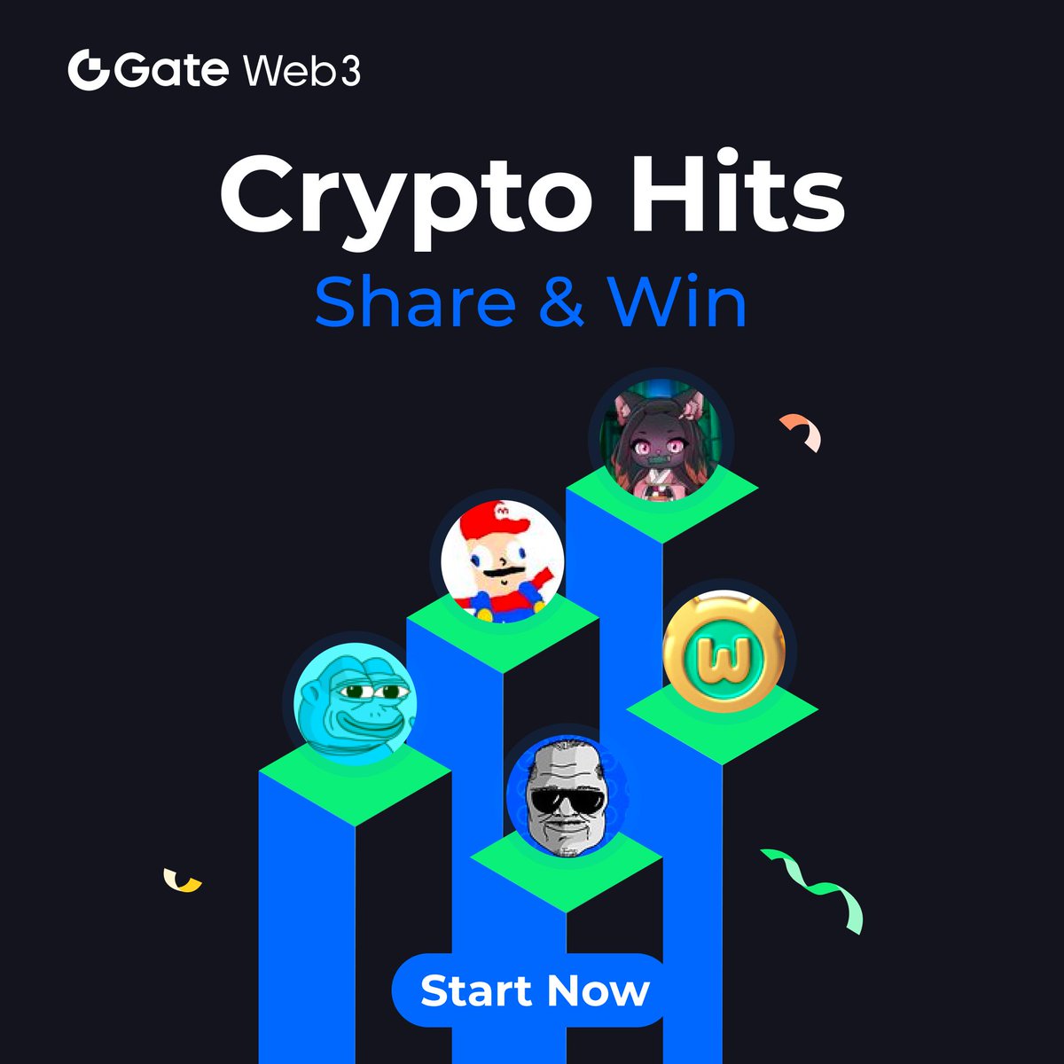 🔥Crypto Hits🌐 💬Tag the Top3 #Memecoins you're #HODLing long-term⁉️ $NEZUKO $NENT $WUF $BONKE $BOOMER 💰1 Winner to win $5 Tokens ✅Follow ME & Like & RT ✅Share & Answer the questions ✅Tag #GateWeb3 & 3 Friends ✅Join TG：t.me/GateWeb3Wallet… ⏰24H