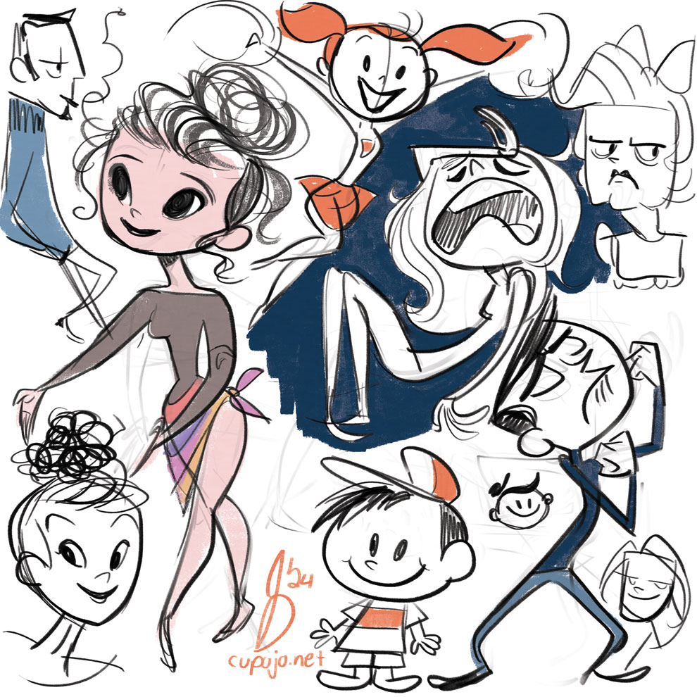 Doodles to end the night. #dailydrawing #sketches #cartoons