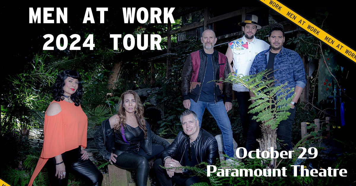 JUST ANNOUNCED: Men at Work coming to Paramount Theatre on October 29! Sign up for our newsletter by EOD on 4/30 to receive a venue presale code. 🔗: paramount.events/23EmailSignupTW General tickets go on sale Friday, May 3 at 10AM. 🎟️: tix.paramountdenver.com/24MenAtWorkX