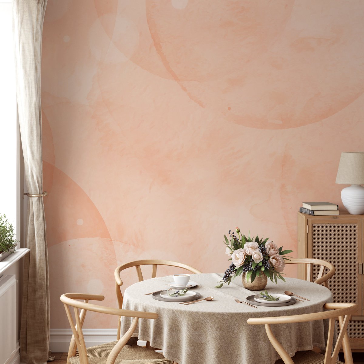Enjoy the soothing vibes of our Delicate Peach Essence Wallpaper Mural. #watercolourwallpaper #peachwallpaper #designwallpaper #colourwallpaper #peachfuzzwallpapee #HomeDecor #WallpaperMural #PeachyKeen #InteriorDesign #RoomMakeover #CozyHome #WallArt  

bit.ly/3wgOhGt