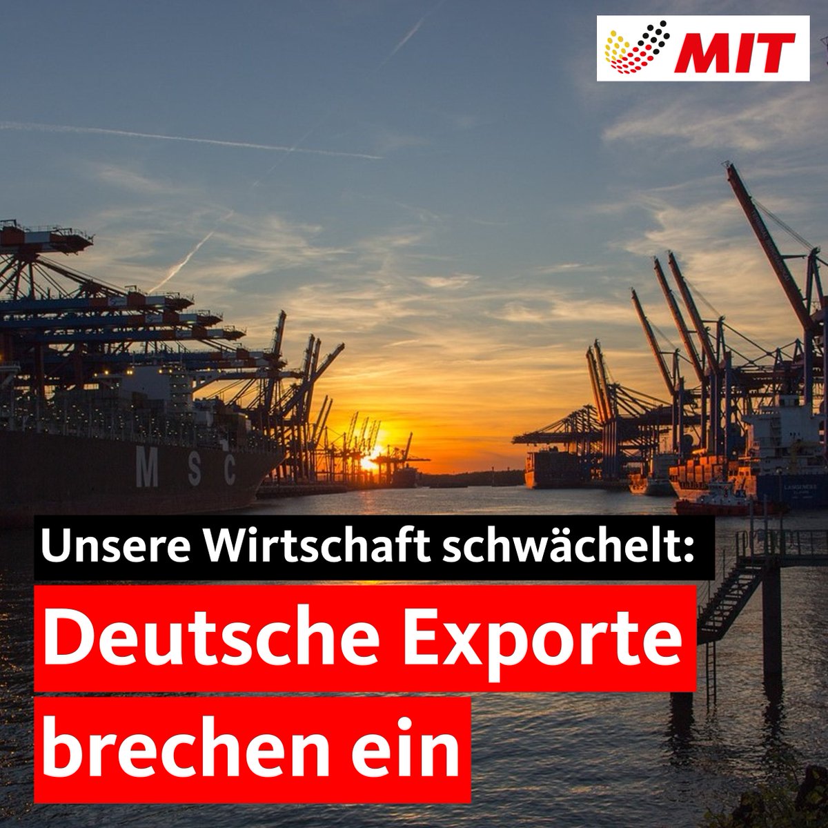 Rückgang der Exporte im Februar: Wie @destatis meldet, brechen die Exporte im Vergleich zum Vormonat um 2% und im Vorjahresmonat sogar um 4,4% ein. 👉 destatis.de/DE/Presse/Pres…