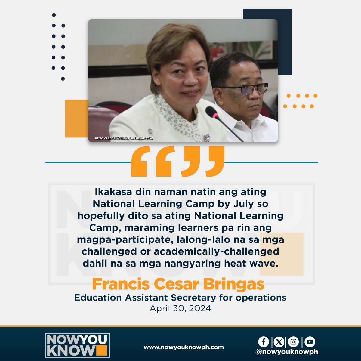 A three-week, non-mandatory learning camp will be conducted in July to supplement the lessons that students received in asynchronous classes, the Department of Education (DepEd) said on Tuesday. READ: tinyurl.com/mwsy8j8v 📰Inquirer.net