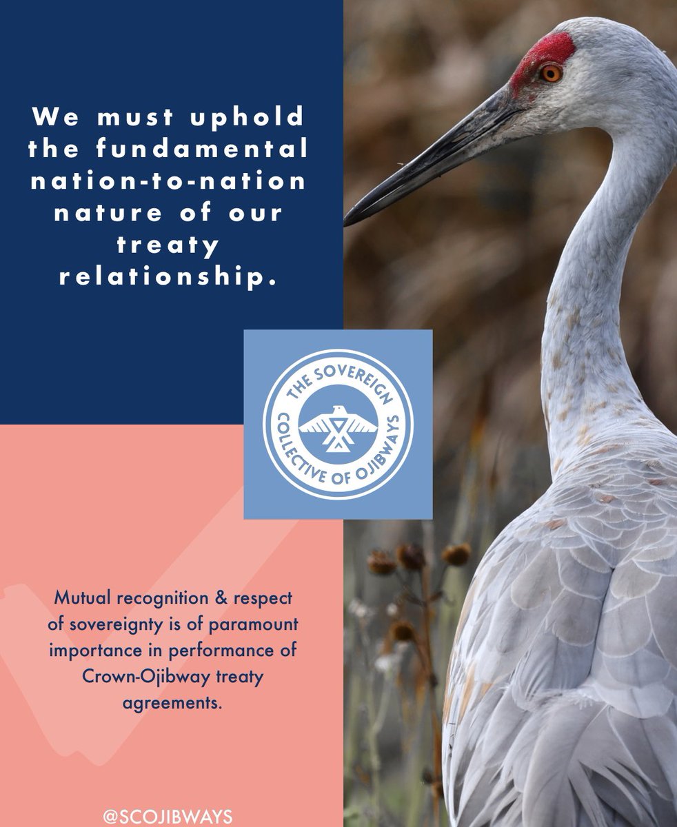 📢💬 — We must uphold the fundamental nation-to-nation nature of our treaty relationship.   

Mutual recognition & respect of sovereignty is of paramount importance in performance of Crown-Ojibway treaty agreements.

#Ojibway #CdnPoli #IndigenousPeoples