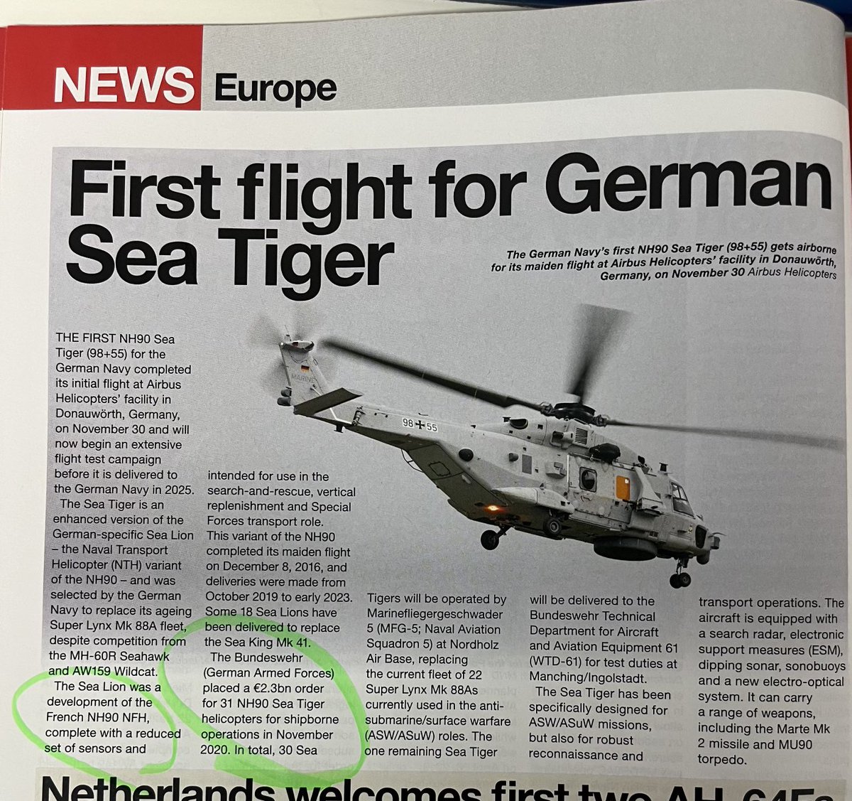 NH90 helicopters continue to be ordered & constructed in Europe.
Taipans should be sent even at this late stage of the debacle ⁦@RichardMarlesMP⁩ ⁦@AustralianArmy⁩ ⁦@PatConroy1⁩ ⁦@AlboMP⁩ ⁦@Birmo⁩ ⁦@PeterDutton_MP⁩ ⁦@jurgen_nauditt⁩