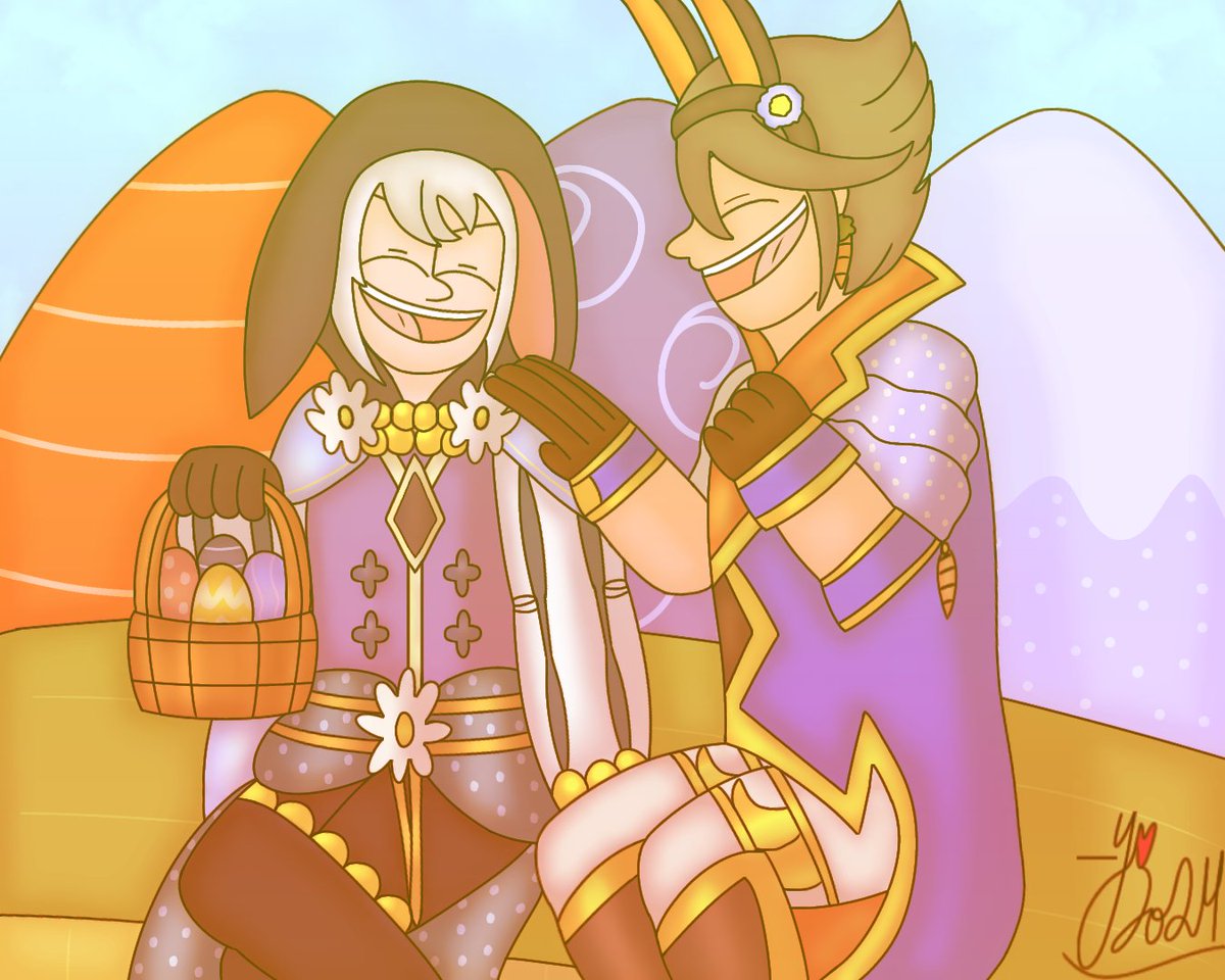 Last day of Apr, which means it time for FEH Brainrot p2
Long time coming but the boys are here! My Henlivia Stan Acc TM is v happy~
🪺🐰🪺🐰🪺🐰
#fireemblem #fireemblemawakening #fe13 #FEH #FEHeroes #FireEmblemHeroes #myart #myartwork