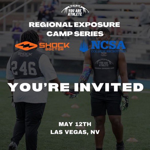 #AGTG I’m blessed to receive an invitation to the @youareathlete camp series!! 🙏 @HeritageHeroFB @CoachNickO1