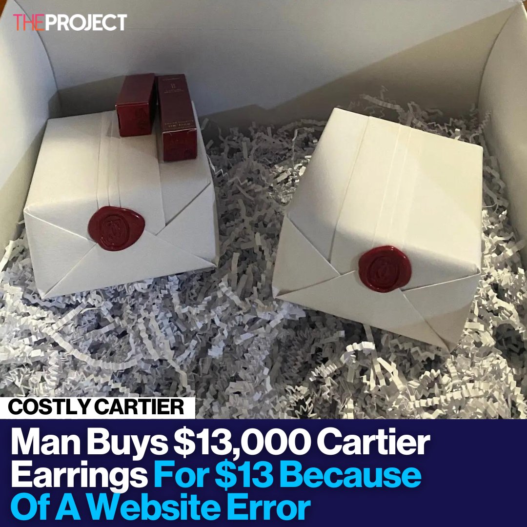 A man has scored the deal of a lifetime after he purchased a $13,000 pair of Cartier earrings for just $13, all because of a website error.

READ MORE: brnw.ch/21wJiQx