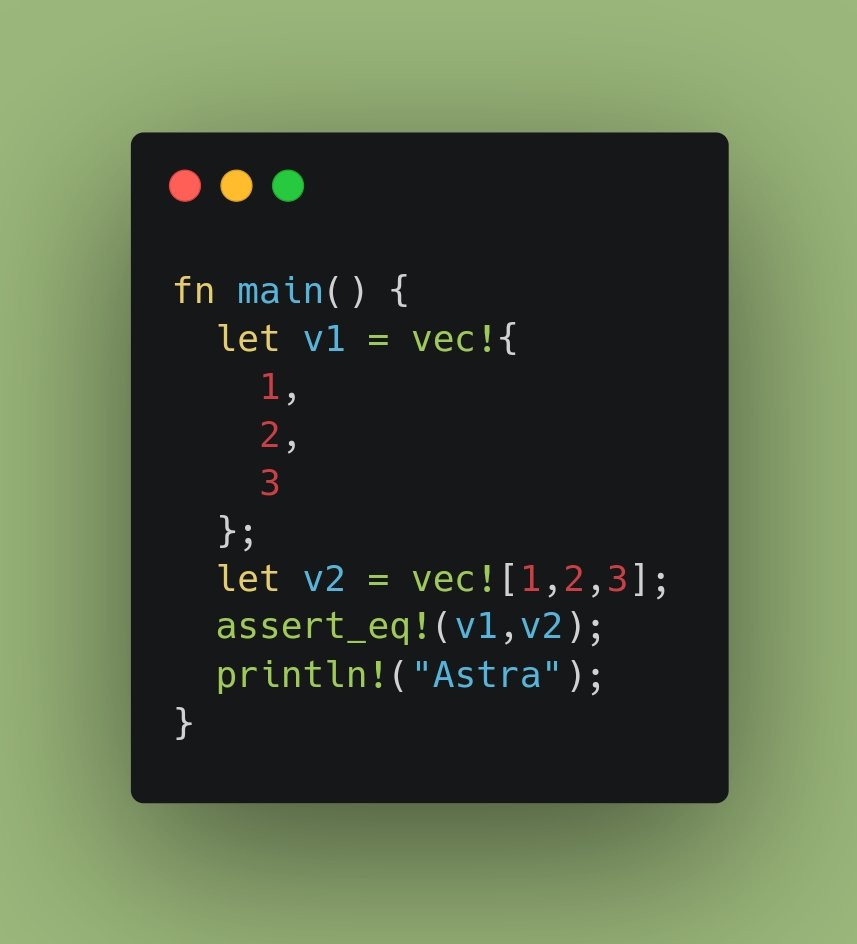 🦀 #RustQuiz

What will be the output?

A. Prints 'Astra'
B. Assertion fails and panic 
C. Compilation error

Vote below
#rustlang #rust