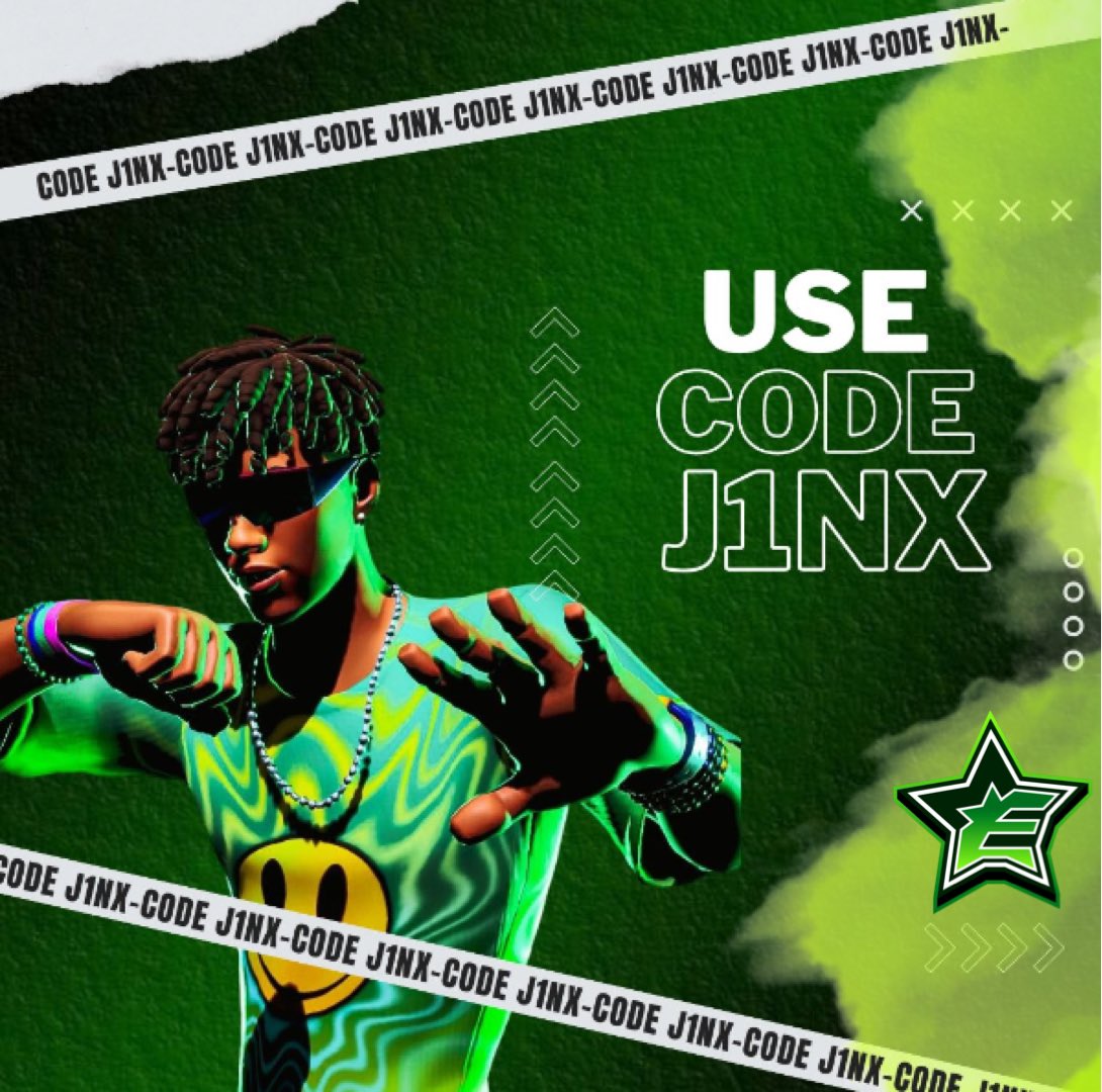 Make sure to use CODE: “J1nx” whenever purchasing anything from the @EpicGames shop! #StayMystic ✨