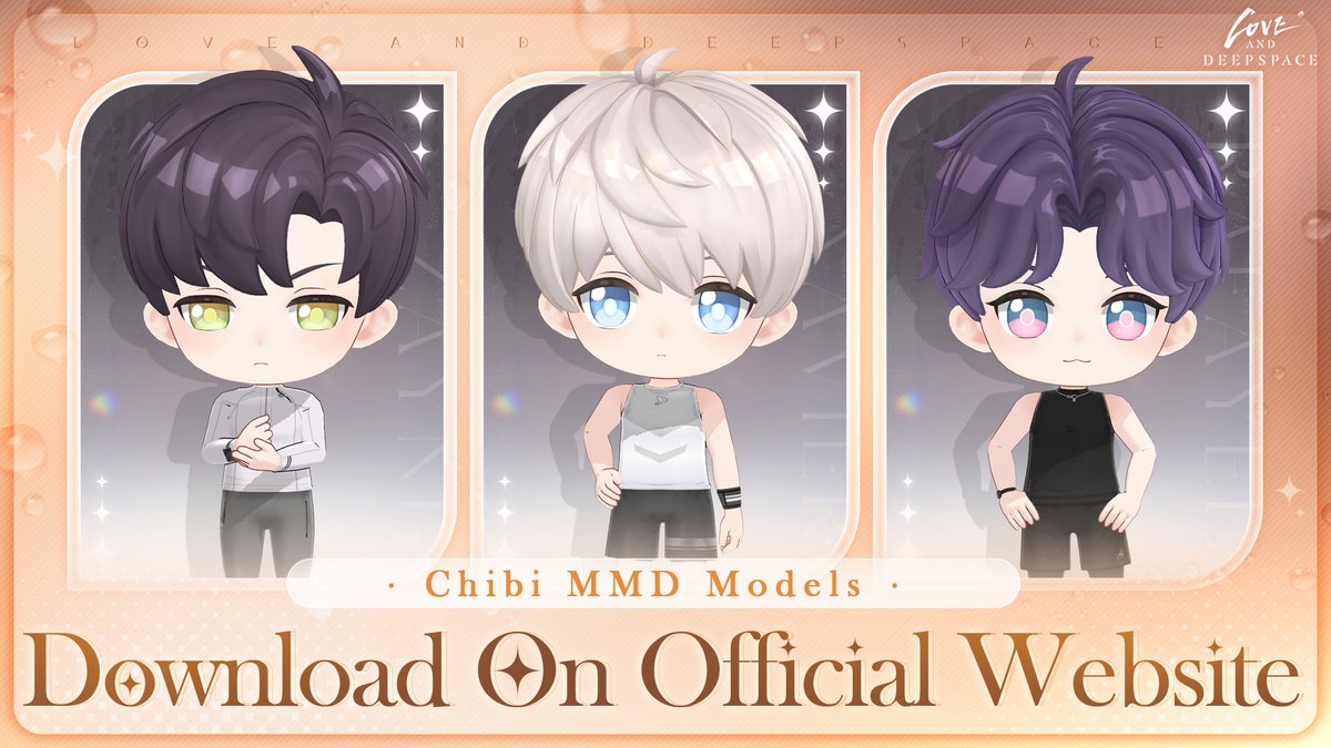 Love and Deepspace | Chibi MMD Models Now Available Greetings, Deepspace Hunters! Thanks for your love and support~ Since the launch of this game, a multitude of talents have created numerous works, including many eye-opening masterpieces. We hereby extend our sincere gratitude.…