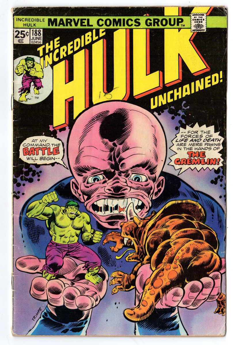 A comfort comic of mine: INCREDIBLE HULK #188 with the Herb Trimpe art!