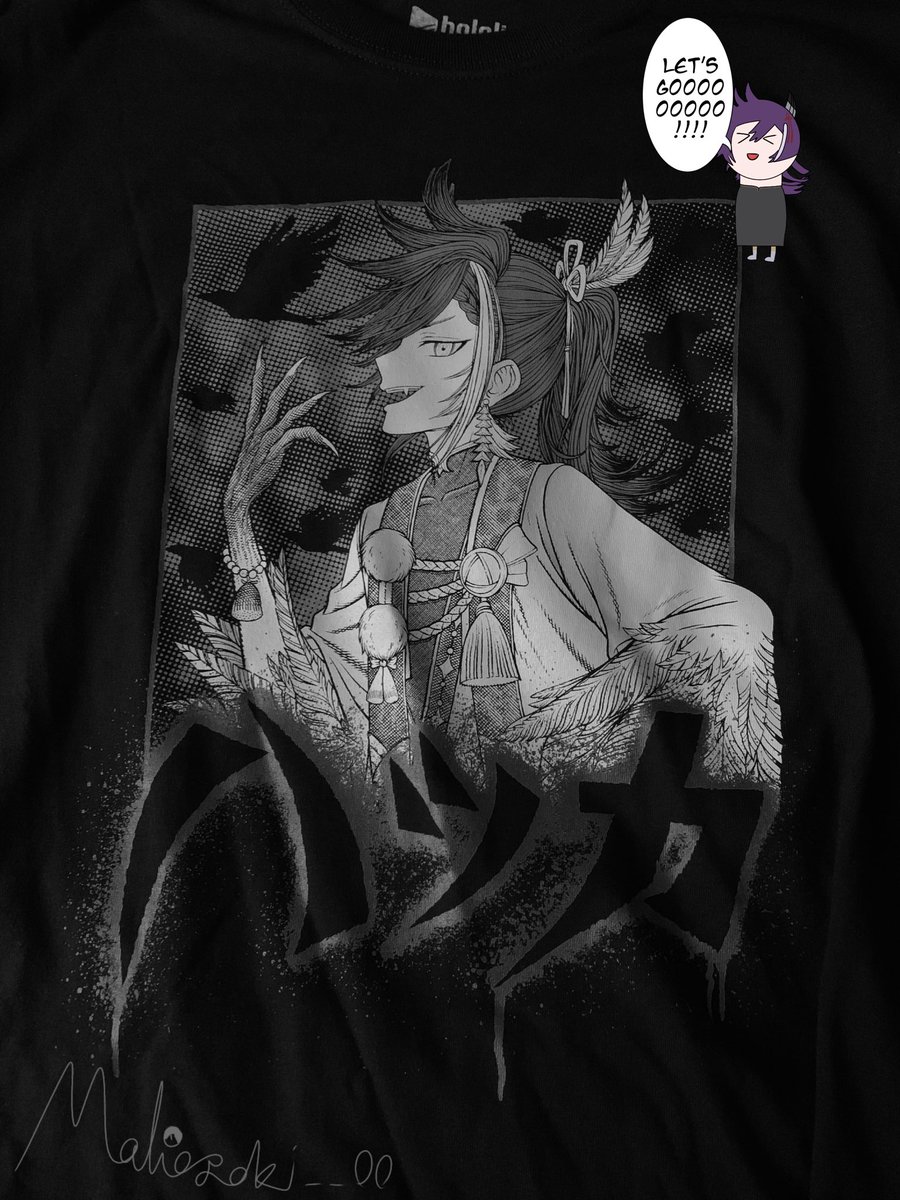 Finally Got The Shirt That Was Made By @GhostXGhostTW. This Shirt Looks Amazing!!!!! Excited To Wear It Out!!!! - Mabopoki #PIHAKKASSO #holoTEMPUS