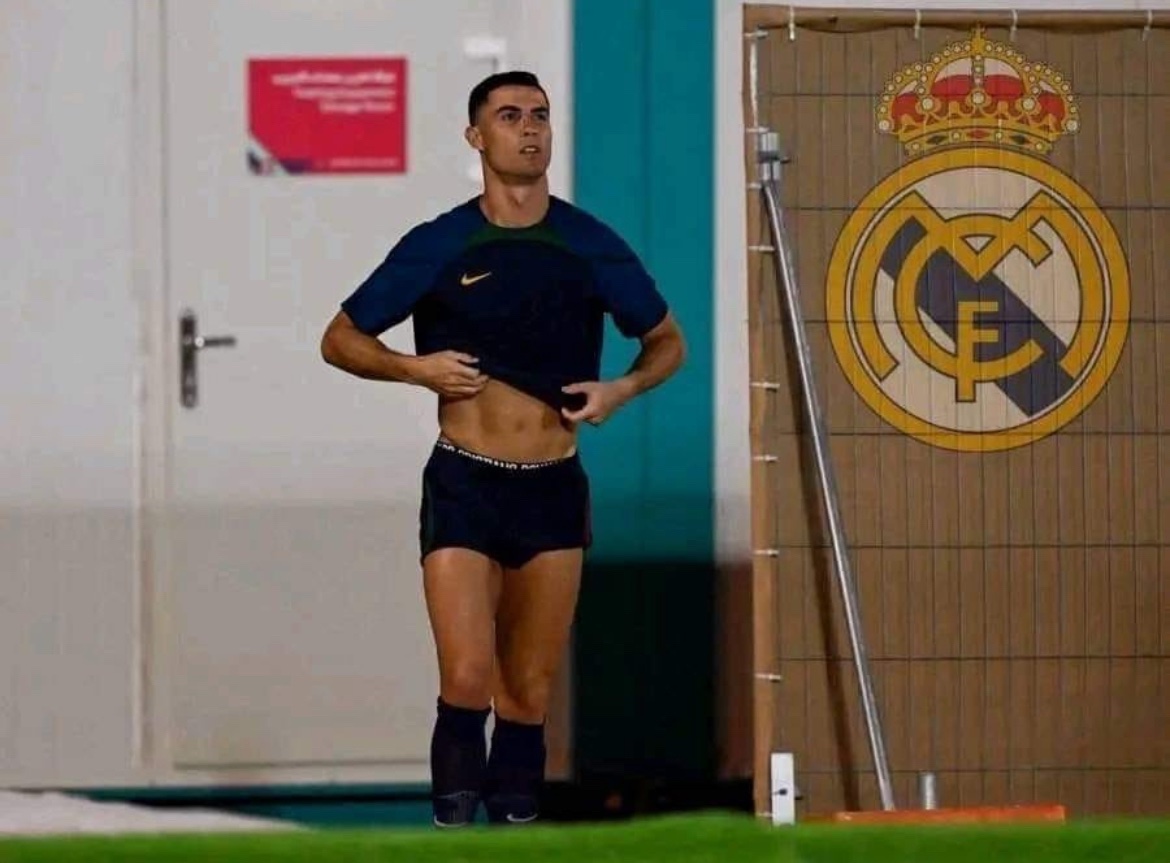 When Cristiano used the Real Madrid facilities to train before he joined Al Nassr 🥹❤️