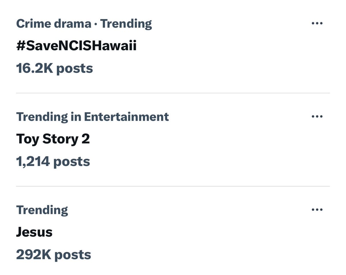 We are trending with Jesus 😂 #SaveNCISHawaii