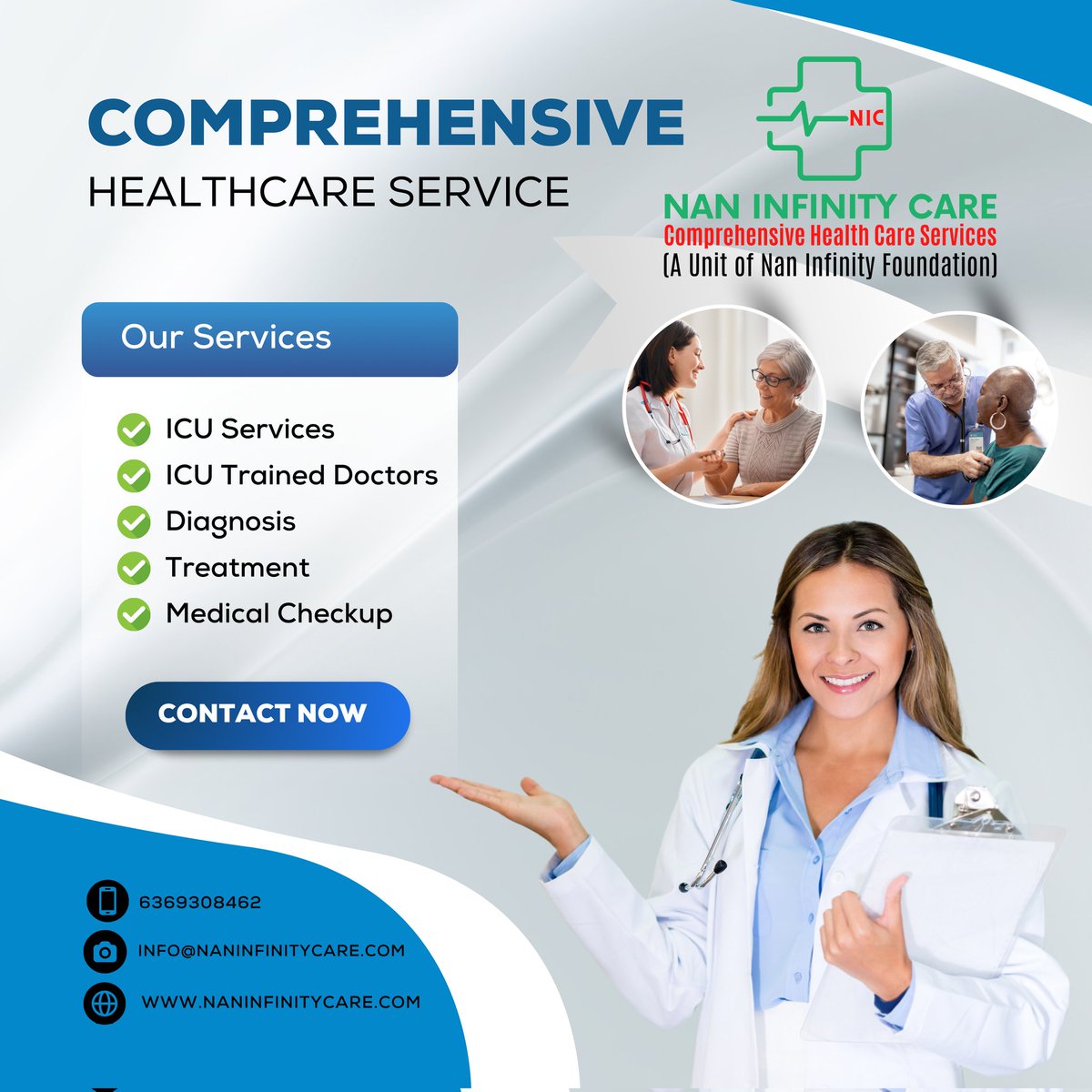 Comprehensive Healthcare Services

#healthcare #wellness #ICU #hospitals #health #healthandwellness #icucare #hospitalmanagement #hospital #hospitalityindustry #emergencyservices #emergency #emergencymedicine #doctor #ruraldevelopment #ruralhealth #ruralhealthcare #wellness