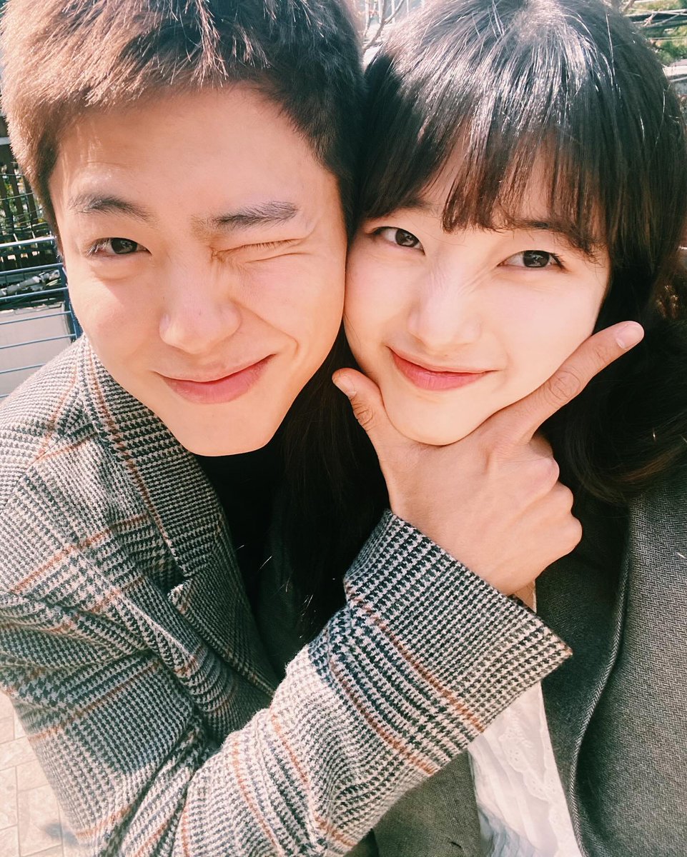 The chemistry is 'chemistry-ing' 🙉 #BaeSuzy and #ParkBoGum excite fans with selfies as their characters in their upcoming sci-fi fantasy film 'Wonderland,' set to be released in June 2024. 📷skuukzky/Instagram