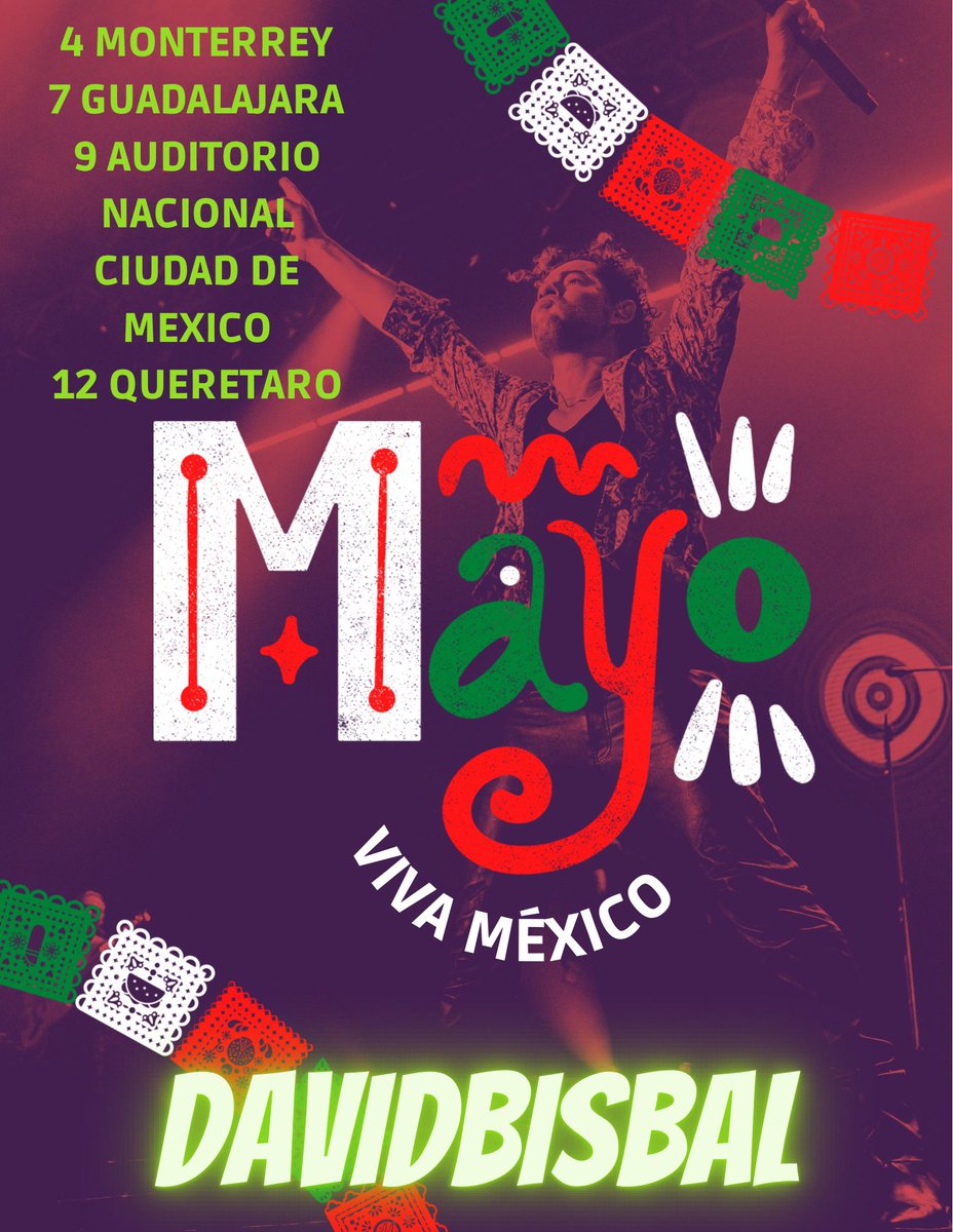 Deseando que empiece!!! México 🇲🇽 davidbisbal.com/eventos/