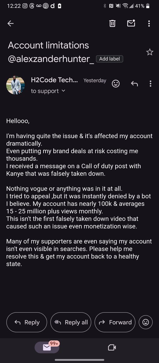 H2CodeExclusive's tweet image. Please help me get in contact with @instagram if you can! I'm a content creator whose account got shadow banned inches from 100k.

#instagram #instagramdisabled