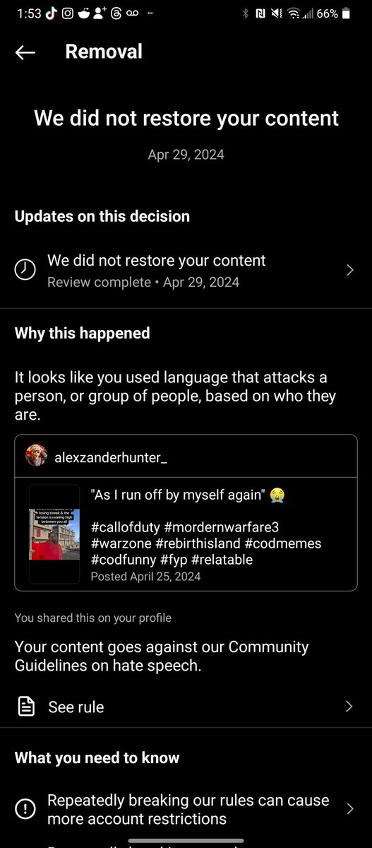 H2CodeExclusive's tweet image. Please help me get in contact with @instagram if you can! I'm a content creator whose account got shadow banned inches from 100k.

#instagram #instagramdisabled