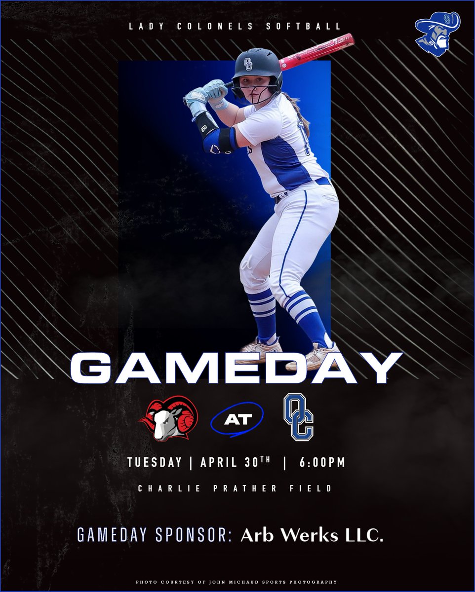 📢 It’s GameDay‼️
⏰ 6:00p
🆚 DuPont Manual
📍 Charlie Prather Field
📊 bit.ly/ochssbgc
🎟 $7 Online bit.ly/OCvDM
🤝 OCHS GameDay Sponsor: Arb Werks LLC
arbwerks.com

@OCColonelNation  @ManualAthletics 
#LadyColonelsSoftball
#WeAreOC