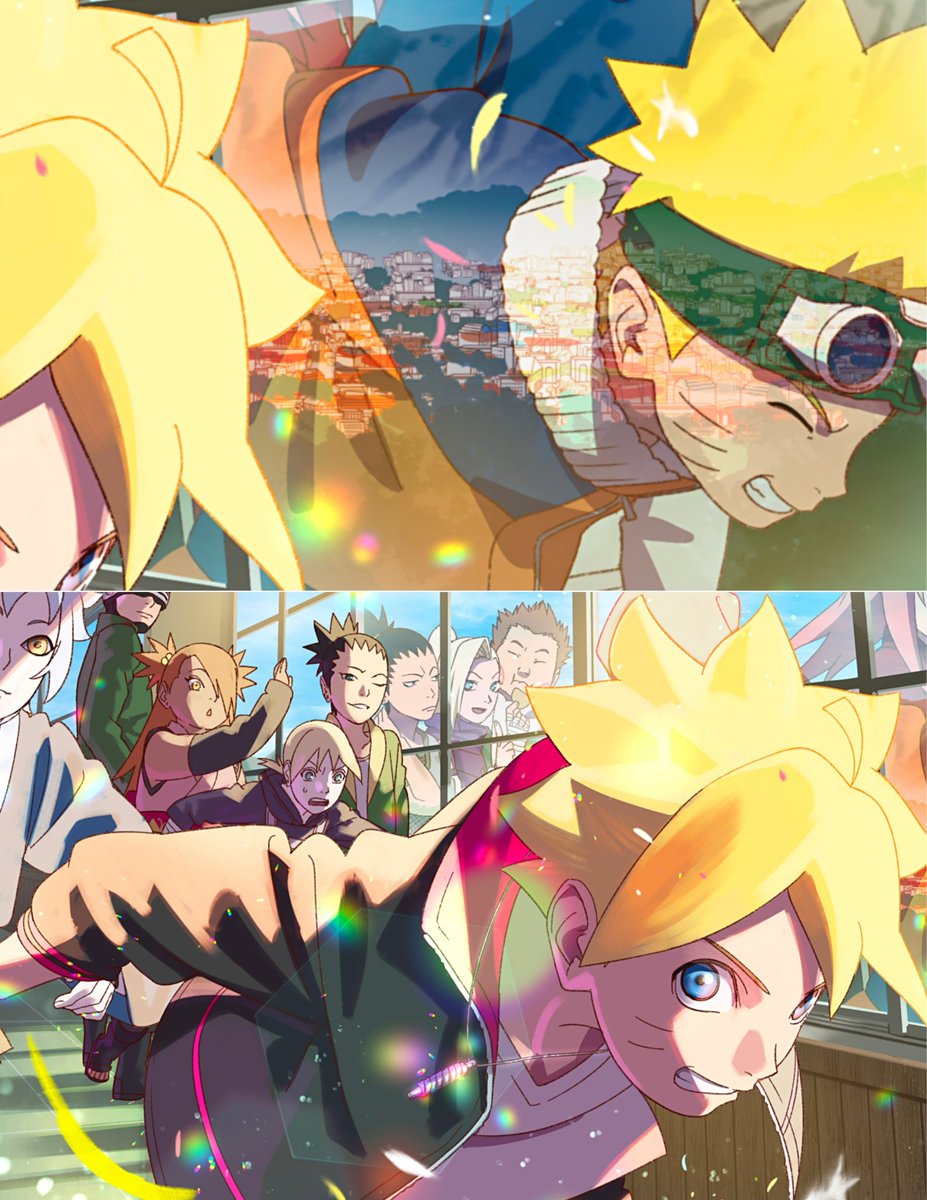 OMG WE GOT A NEW NARUTO AND BORUTO OFFICIAL ILLUSTRATION ‼️‼️‼️

They are in similar poses! ❤️❤️