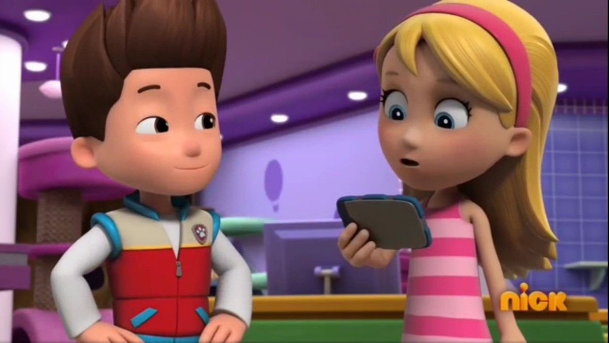 Ryder smile affection to girlfriend Katie #pawpatrol