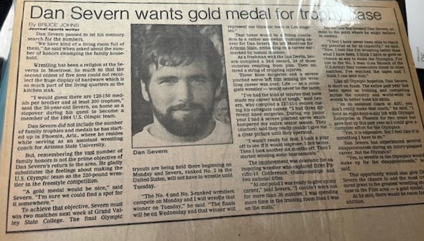 My quest for a gold medal at the 1984 US Olympics. To become more aware of additional stories, vintage photos, and other content simply like and share with your family and friends. Continue to follow along on the adventures of The Beast.