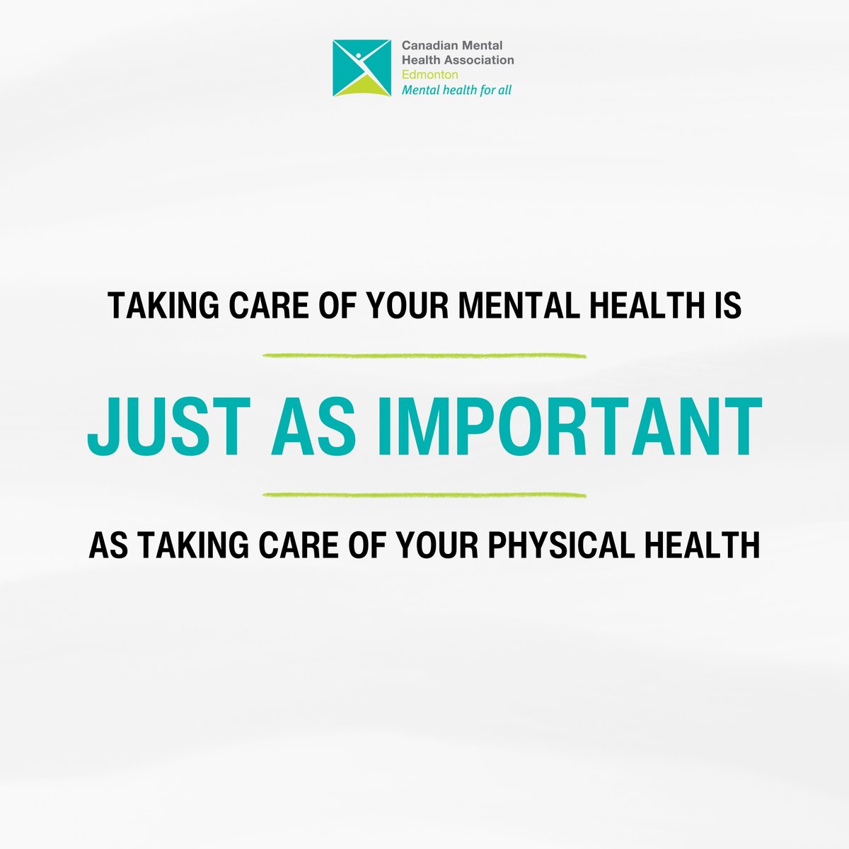 Self-care isn't just skin deep. Prioritize your mental health as much as your physical well-being. 💙 #MentalHealthMatters #cmhaedmonton #mentalhealthweek