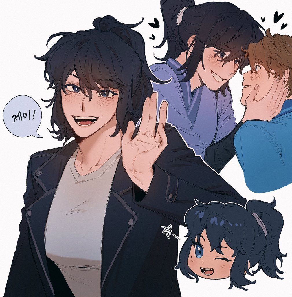 와아언니 리퀘~~
니야만 신청햇지만 아쉬워서 젱냐도 그리기🤭