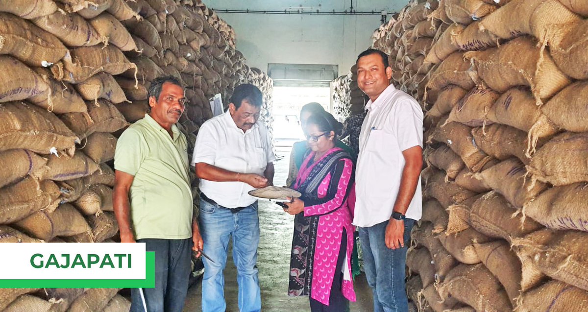 Physical inspection to check the quality of fortified rice stocks at CWC Aska (Karnoli), Ganjam and FCI Minigam under Gajapati. #Odisha @DM_Gajapati @Ganjam_Admin
