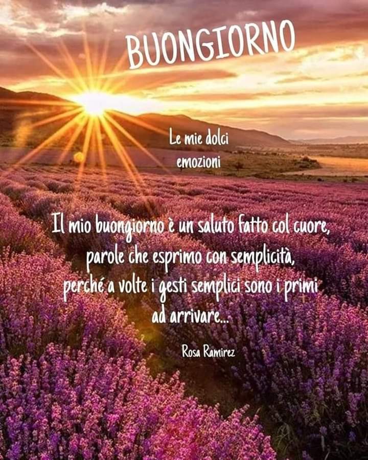 Buongiorno e buon fine aprile, giornata splendente giornata effervescente