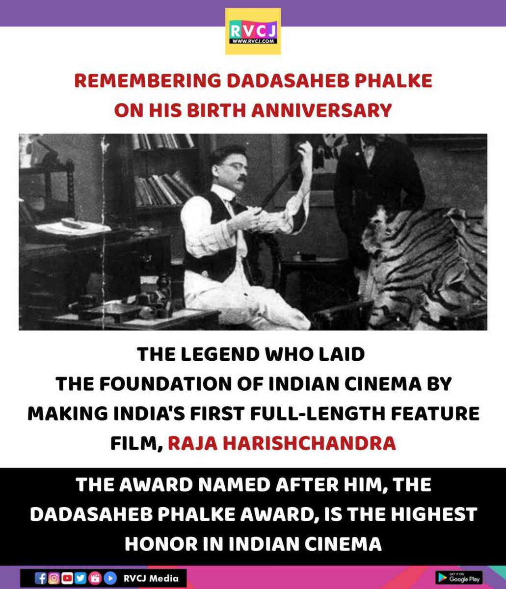 Remembering Dadasaheb Phalke on his birth anniversary #dadasahebphalke