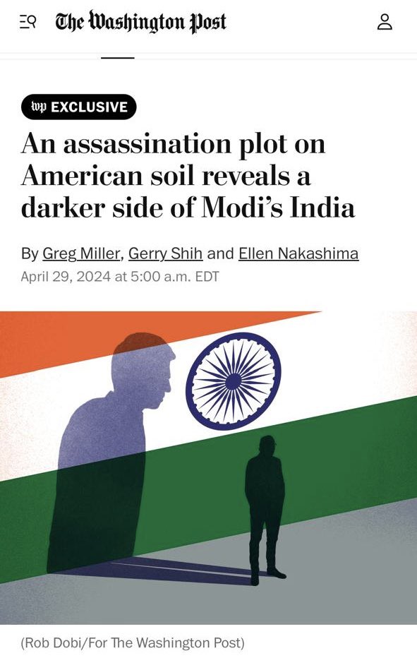 So USA can enter Pakistan to kill Laden. USA can enter Iraq to kill Saddam Hussein. But they will protect terrorist Pannu and will expose the names of the people behind the plan of terrorist assassination so terrorists can target them! This is how USA is fighting terrorism