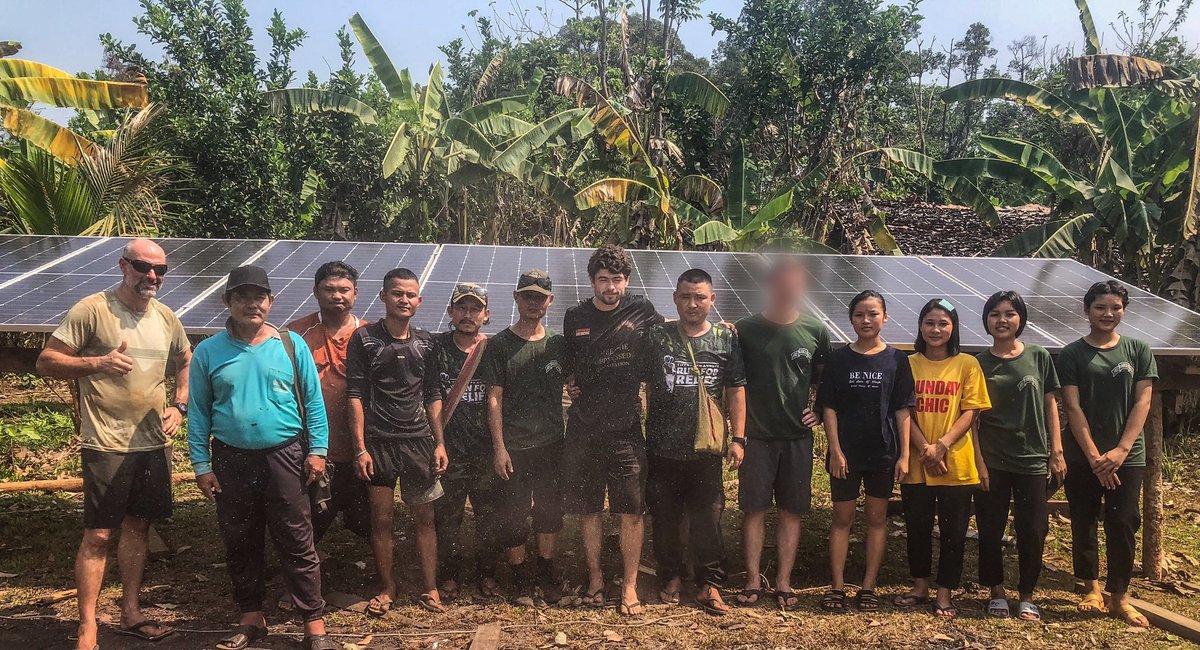 An FBR team installed solar panel systems in two locations in Burma. These will provide light for hospitals and medics, villagers, and soldiers resisting the Burma Army.

#WhatsHappeninglnMyanmar